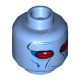 Деталь Лего Голова Минифигурки Цвет Голубой