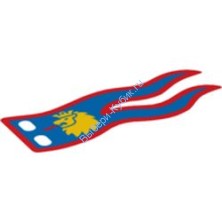 Деталь Лего Ткань Флаг 8 х 3 С Рисунком Цвет Желтый