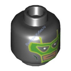 Деталь Лего Голова Минифигурки Цвет Черный