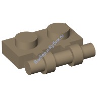 Деталь Лего Пластина 1 х 2 С Ручкой На Стороне - Свободные Концы Цвет Темно-Песочный