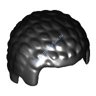Деталь Лего Парик Мужской Цвет Черный