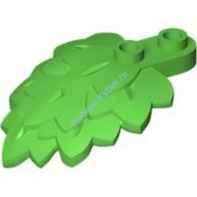 Деталь Лего Растение 1 х 2 см С Многослойными Листьями Цвет Ярко-Зеленый