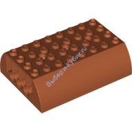 Деталь Лего Скос Изогнутый 6 х 8 х 2 Дважды Цвет Темно-Оранжевый