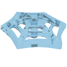 Деталь Лего Эффект Паутины Паутина Большая Цвет Прозрачно-Голубой