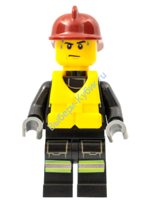 Минифигурка Лего Сити - Пожарный