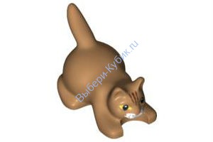 Деталь Лего Кошка Крадущаяся Цвет Карамельный