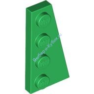Деталь Лего Пластина Клин 4 х 2 Правая Цвет Зеленый