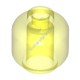 Деталь Лего Голова Минифигурки однотонная штырек с отверстием Цвет Прозрачно-Неоново-Зеленый