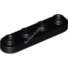 Деталь Лего Пластина 1 х 4 Круглая Цвет Черный