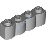 Деталь Лего Кубик Модифицированный 1 х 4 Бревно Цвет Светло-Серый
