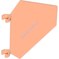 Деталь Лего Флаг 5 х 6 Шестиугольный Цвет Прозрачно-Неоново-Оранжевый
