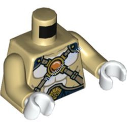 Деталь Лего Торс С Рисунком Цвет Песочный