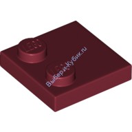 Деталь Лего Плитка Модифицированная 2 х 2 С Штырьками По Краю Цвет Темно-Красный
