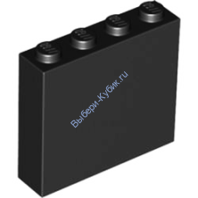 Деталь Лего Кубик 1 x 4 x 3 Цвет Черный