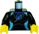 Деталь Лего Торс С Рисунком Цвет Черный