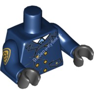 Деталь Лего Торс С Рисунком Цвет Темно-Синий