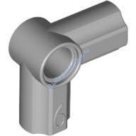 Деталь Лего Техник Коннектор Угловой #6 - 90 Градусов Цвет Светло-Серый