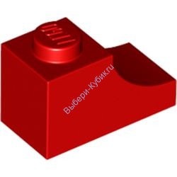 Деталь Лего Арка 1 x 2 Обратная Цвет Красный