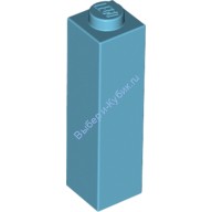 Деталь Лего Кубик 1 х 1 х 3 Цвет Умеренно-Лазурный