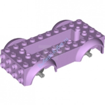 Деталь Лего База Т/С 5 х 10 х 2 1/2 С Утопленным Центром С Крыльями Цвет Умеренно-Лавандовый