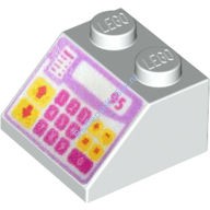 Деталь Лего Скос 45 2 х 2 Касса Цвет Белый