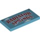 Деталь Лего Плитка 2 х 4 с Радиатор Спрингс Цвет Умеренно-Лазурный