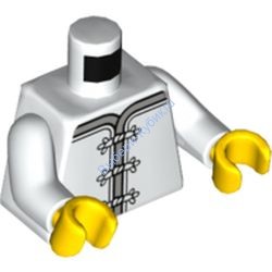 Деталь Лего Торс С Рисунком Цвет Белый