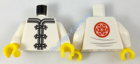 Деталь Лего Торс С Рисунком Цвет Белый