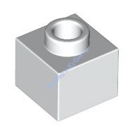 Деталь Лего Кубик Модифицированный 1 х 1 х 2/3 С Открытым Штырьком Цвет Белый