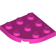 Деталь Лего Пластина Круглая Угол 3 х 3 Цвет Темно-Розовый