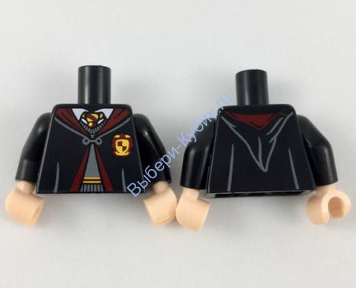 Деталь Лего Торс С Рисунком Цвет Черный