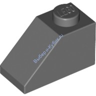Деталь Лего Скос 45 2 х 1 Цвет Темно-Серый