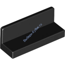 Деталь Лего Панель 1 х 3 х 1 Цвет Черный