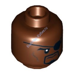 Деталь Лего Голова Минифигурки Цвет Коричневый