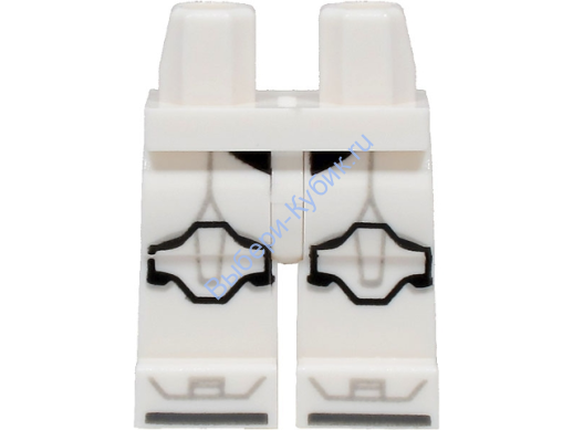 Деталь Лего Ноги С Рисунком Цвет Белый