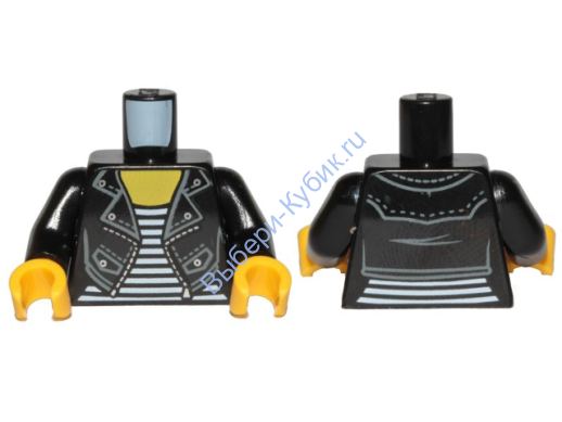 Деталь Лего Торс С Рисунком Цвет Черный