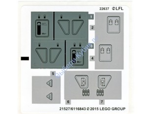Наклейки К Набору Лего 75100 - Международная версия - (21527/6116843)