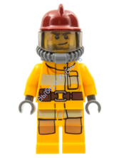 Минифигурка Лего Сити - Пожарный