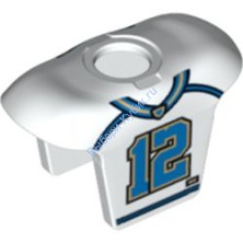 Деталь Лего Хоккейный Жилет Номер 12 Цвет Белый