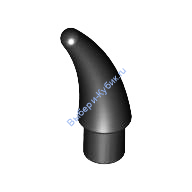 Деталь Лего Шип Коготь Рог Малый Цвет Черный