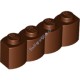Деталь Лего Кубик Модифицированный 1 х 4 Бревно Цвет Коричневый