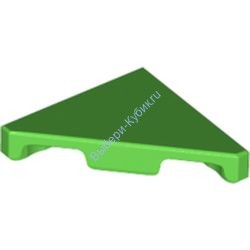 Деталь Лего Плитка Модифицированная 2 х 2 Треугольная Цвет Ярко-Зеленый