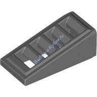 Деталь Лего Скос 2 х 1 х 2/3 С 4 Прорезями Цвет Темно-Серый