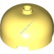 Деталь Лего Кубик Круглый 3 x 3 x 1 1/3 Верх Купола - Пустотелый Штырек Цвет Ярко-Светло-Желтый