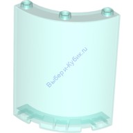 Деталь Лего Цилиндр Четверть 4 х 4 х 6 Цвет Прозрачно-Голубой