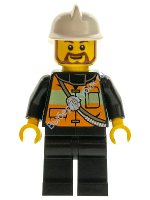 Минифигурка Лего Сити - Пожарный