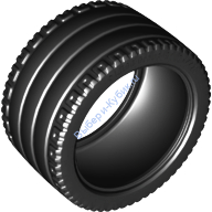 Деталь Лего Техник Шина 81.6 x 44 ZR Прямой Протектор Цвет Черный