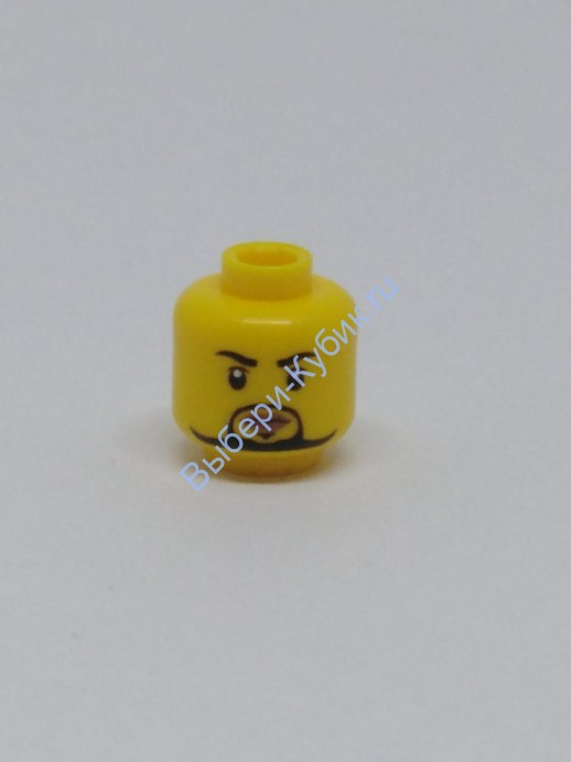 Деталь Аналог Совместимый С Лего Голова Минифигурки Мужская Цвет Желтый