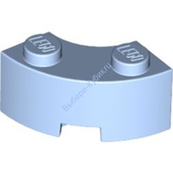 Деталь Лего Кубик Круглый Угол 2 х 2 Цвет Ярко-Светло-Голубой