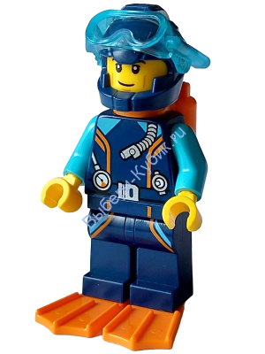 Минифигурка Лего Сити Дайвер-Исследователь Арктики - Мужчина cty1639